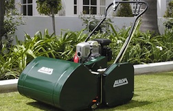 Cylinder Lawn Mower on Buffalo Grass