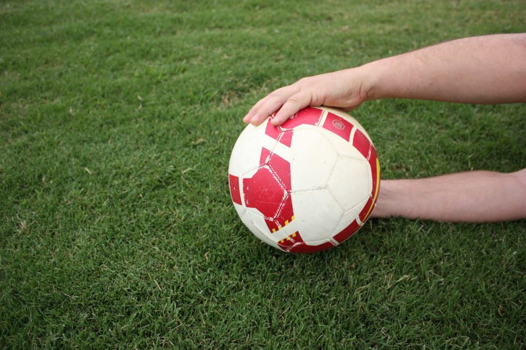 Couch Grass with Soccer Ball