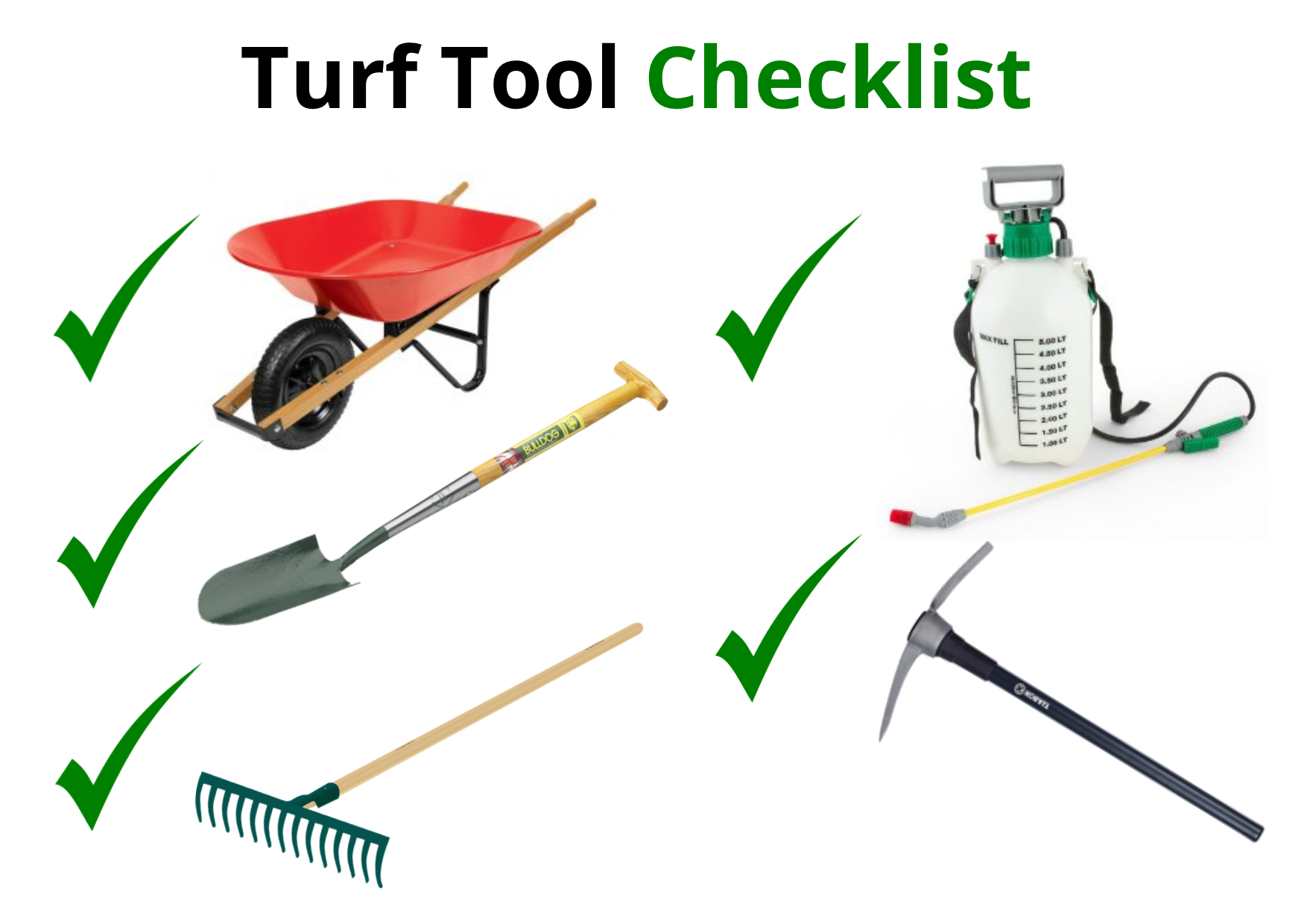 DIY Lawn Installation Tool Checklist