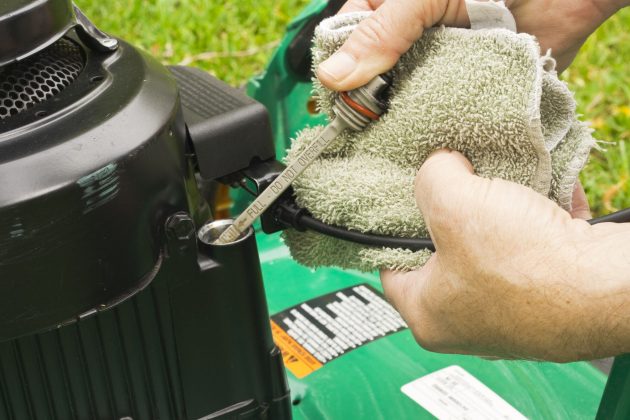 maintaining lawn mower