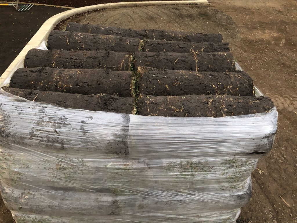 turf on a pallet